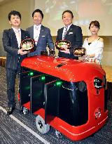 Tokyo venture to start testing delivery service robot