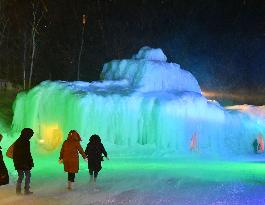 Ice festival in northern Japan