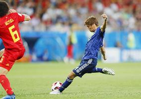 Football: Japan vs Belgium