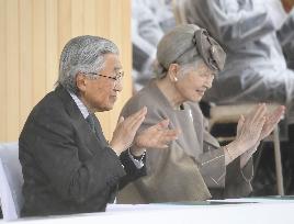Japanese Emperor, Empress in Fukui