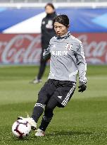 Football: Japan's women in training for France match