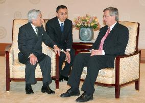 Emperor Akihito meets Luxembourg Prime Minister Juncker