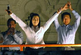 Peruvian presidential candidate Fujimori