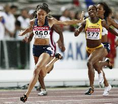 Allyson Felix wins women's 200 meters at world athletics