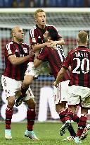 Honda nets 4th goal of season in Milan win