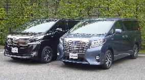 Toyota releases remodeled Alphard, Vellfire minivans