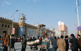 Street in Xinjiang autonomous region