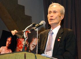 Nagasaki A-bomb survivor speaks at int'l civic meet in New York