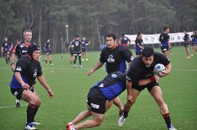 Japan national rugby team in training session