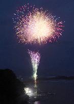 15,000 fireworks set off for quake victims in 3 prefectures