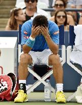 Nishikori defeated in 1st round of U.S. Open