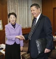 U.N. envoy on N. Korea human rights visits Japan