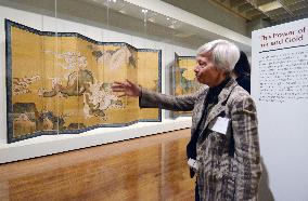 "Kano school" Japanese paintings on show in U.S.