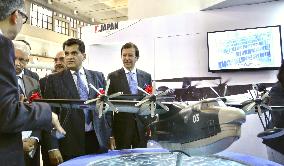 Model of Japanese rescue flying boat on show at Indian fair