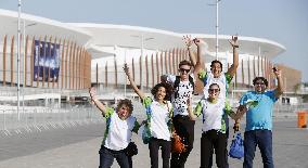 Citizens of Rio de Janeiro wait for start of Olympics