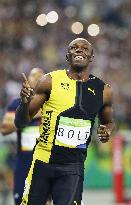 Olympics: Bolt wins 3rd consecutive 100m gold