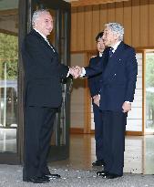 Emperor meets with Brazilian President