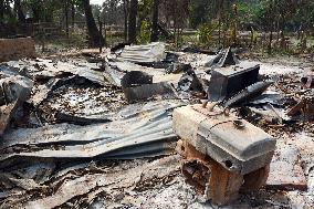 Access to burned-out Rohingya village allowed