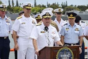 U.S.-led naval drill in Pacific