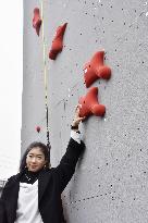 Sport climbing: Nonaka builds speed wall with crowdfunding