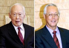 Lee, Goh to leave Cabinet of Singapore