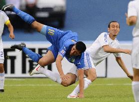 Japan against Uzbekistan in 2010 World Cup qualifying match