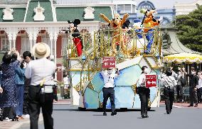 Preparation for reopening at Tokyo Disneyland