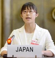 High school student appeals nuclear disarmament