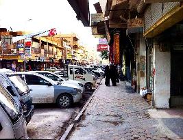 Street in Ar-Raqqah, northern Syria