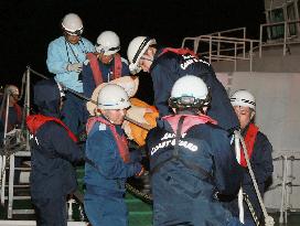 Boat capsizes in East China Sea