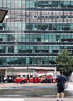 Fire breaks out at U.N. headquarters building