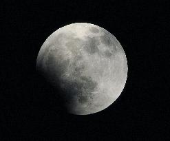 Lunar eclipse observed in Tokyo