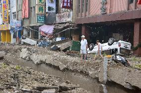 Aftermath of explosions in Taiwan