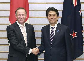 Japan, N.Z. leaders hold talks