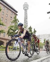 Ueda ends 13th in women's race in world triathlon Yokohama