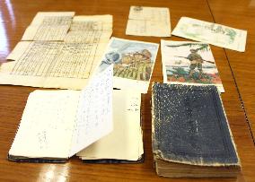 Mementos of Japanese soldier died in Iwo Jima battle returned
