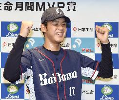 Takahashi becomes youngest recipient of monthly MVP award