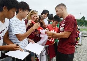 Soccer: Podolski set for J-League debut with Vissel Kobe