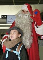 Santa Claus arrives in Japan