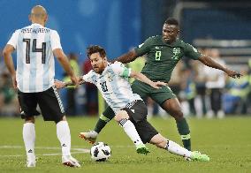 Football: Nigeria vs Argentina at World Cup