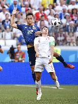 Football: Japan vs Poland at World Cup