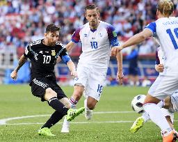 Football: Argentina vs Iceland at World Cup