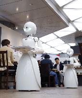 Cafe served by humanoid robots in Tokyo