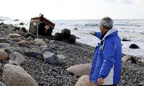 Drifting boats found in northeastern Japan