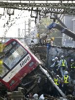 Train crash in Yokohama