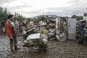 Aftermath of Typhoon Hagibis in Japan