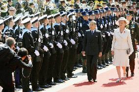 Japanese emperor, empress arrive in Latvia