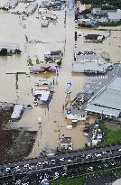 Downpour causes flood