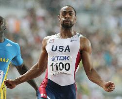 Athletics: Tyson Gay nabs gold in men's 100