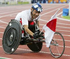 (1)Takada wins men's 5000m-T52 in Athens Paralympics